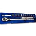 KLUCZ DYNAMOMETRYNCZY 1/2" 42-210NM Z ZESTAWEM NASADEK 12el KING TONY 344251A12MR