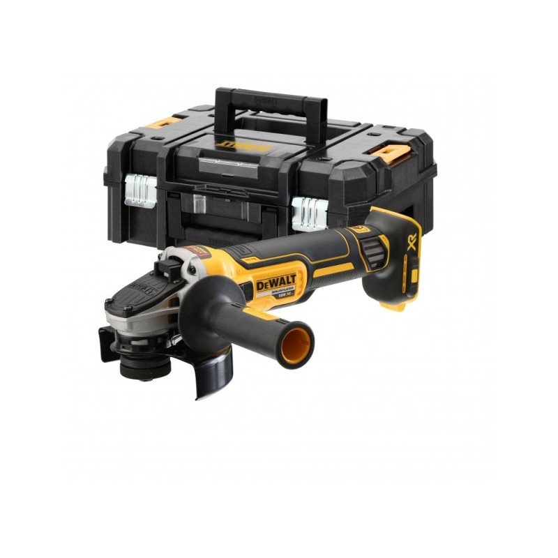 Szlifierka kątowa 125mm akumulatorowa 18V włącznik suwakowy z silnikiem bezszczotkowym DCG405NT DeWALT