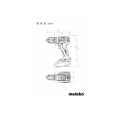 Wiertarko-wkrętarka z udarem i silnikiem bezszczotkowym 18V 60Nm SB 18 L BL METABOX 145 METABO 602331840