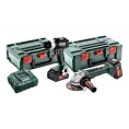 Zestaw COMBO SET szlifierka + wkrętarka 18V 2x5,2Ah BS 18 LT BL + WB 18 LTX BL 125 metaBOX METABO 691201650