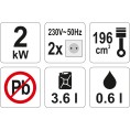 Agregat prądotwórczy 2200W AVR YATO YT-85451