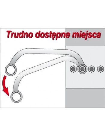 Klucz oczkowy typ c 10x12mm YATO YT-0170