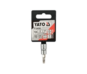 Klucz trzpieniowy torx 1/4" t25 l37mm YATO YT-04305