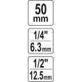 Adapter udarowy do bitów 1/2"-1/4" YATO YT-04691 Adapter udarowy do bitów 1/2"-1/4" YATO YT-04691