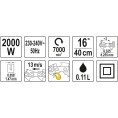 Elektryczna pilarka łańcuchowa 40cm 16" 2000W YATO YT-84870