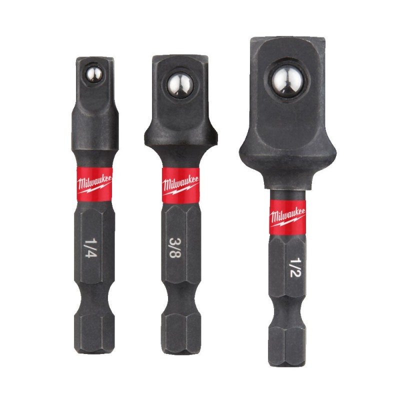 Zestaw adapterów do nasadek udarowych 3 szt. MILWAUKEE 4932479228