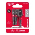 Zestaw adapterów do nasadek udarowych 3 szt. MILWAUKEE 4932479228