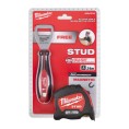 Miara miarka taśma zwijana STUD 5m + otwieracz do butelek Milwaukee 4932478794