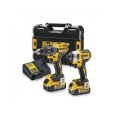 Zestaw combo XR wiertarko-wkrętarka DCD791 + 3-bieg. zakrętarka DCF887 2x5.0Ah DeWALT DCK268P2T
