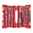 Zestaw, grzechotka z nasadkami 1/4" + bity MILWAUKEE 4932479096