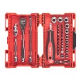 Zestaw, grzechotka z nasadkami 1/4" + bity MILWAUKEE 4932479096
