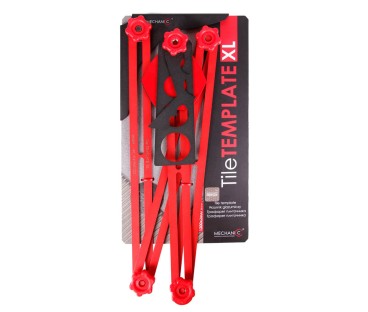 Szablon przymiar do otworów w płytce wielkoformatowej TileTEMPLATE XL Mechanic 71419031022