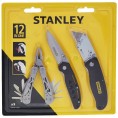 Zestaw Multitool 12w1 + 2 noże - nóż z ostrzem trapezowym i stałym STANLEY STHT0-71029