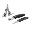Zestaw Multitool 12w1 + 2 noże - nóż z ostrzem trapezowym i stałym STANLEY STHT0-71029