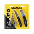 Zestaw Multitool 12w1 + 2 noże - nóż z ostrzem trapezowym i stałym STANLEY STHT0-71029