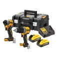 Zestaw combo 18V POWERSTACK 2x5.0Ah wiertarko-wkrętarka + zakrętarka DeWALT DCK2050H2T