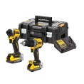 Zestaw combo 18V POWERSTACK 2x5.0Ah wiertarko-wkrętarka + zakrętarka DeWALT DCK2050H2T