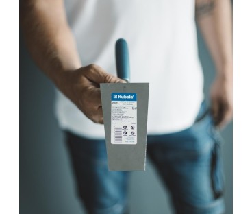 Kielnia trapezowa nierdzewna 80x145x55mm zgrzewana uchwyt bukowy lakierowany Kubala 0901