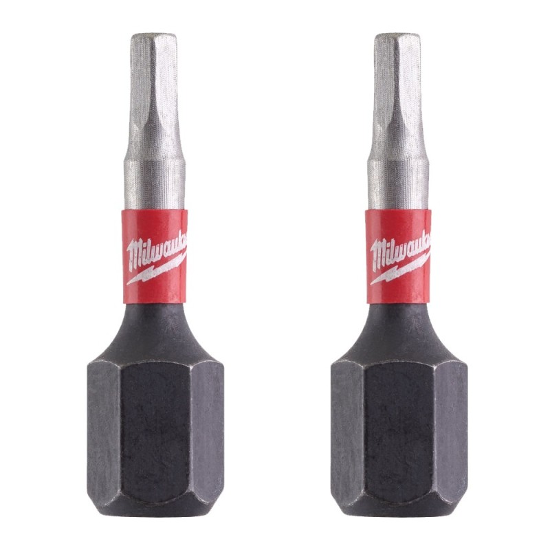Bit darowy Hex 2,5mm 25mm Shockwave 2szt. MILWAUKEE 4932430893