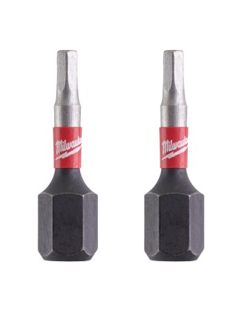 Bit darowy Hex 2,5mm 25mm Shockwave 2szt. MILWAUKEE 4932430893