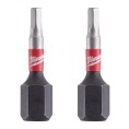 Bit darowy Hex 2,5mm 25mm Shockwave 2szt. MILWAUKEE 4932430893