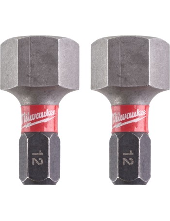 Bit udarowy Hex 12mm 25mm Shockwave 2szt. MILWAUKEE 4932430900