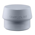 Końcówka SIMPLEX 80mm TPE-średni, szary średnio twardy HALDER 3203.080