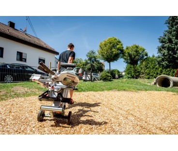 Piła ukosowa 305mm KGS 18 LTX BL 305 akumulatorowa kapówka, ukośnica z posuwem Metabo 614305850