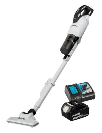 Odkurzacz pionowy akumulatorowy LXT 18V 1x3.0Ah biały Makita DCL286FRFW