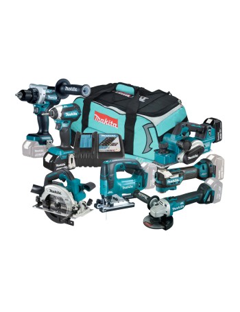 Zestaw combo 7 narzędzi LXT 18V Makita DLX7019TX1
