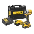 Kompaktowy klucz udarowy 1/2" 406Nm z pierścieniem 18V XR 2x5.0Ah TSTAK DeWALT DCF921P2T-QW