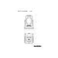 Lampa budowlana reflektor 2000lm 12V/18V BSA 12-18 LED 2000 METABO 601504850
