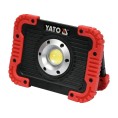 Lampa budowlana akumulatorowa COB LED 10W USB 680lm reflektor diod. powerbank YATO YT-81820