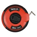 Taśma miernicza stalowa 50m x 13mm zabezpieczona nylonem YATO YT-71582