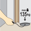 Poduszka montażowa pneumatyczna udźwig 135kg 270x130mm do unoszenia ciężkich elementów YATO YT-67383