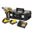 Klucz udarowy 1/2" 1626Nm z pierścieniem, akumulatorowy 2x5.0Ah POWERSTACK 18V XR TSTAK DeWALT DCF961H2T