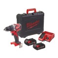 Wiertarko-wkrętarka udarowa bezszczotkowa 18V 60Nm 2x2.0Ah M18 CBLPD-202C MILWAUKEE 4933464320