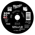 Tarcza do cięcia metalu i stali nierdzewnej INOX 125mm x 1.0mm 1szt. MIWALUKEE 4932479578