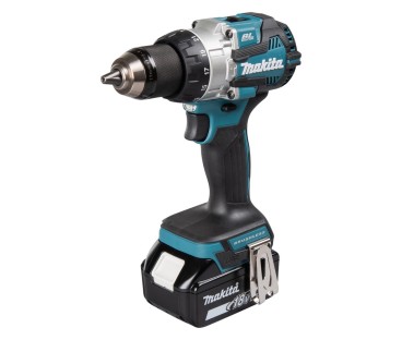 Wiertarko-wkrętarka z udarem i silnikiem bezszczotkowym 73Nm 18V LXT 2x5.0Ah Makita DHP489RTJ