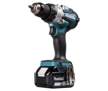 Wiertarko-wkrętarka z udarem i silnikiem bezszczotkowym 73Nm 18V LXT 2x5.0Ah Makita DHP489RTJ