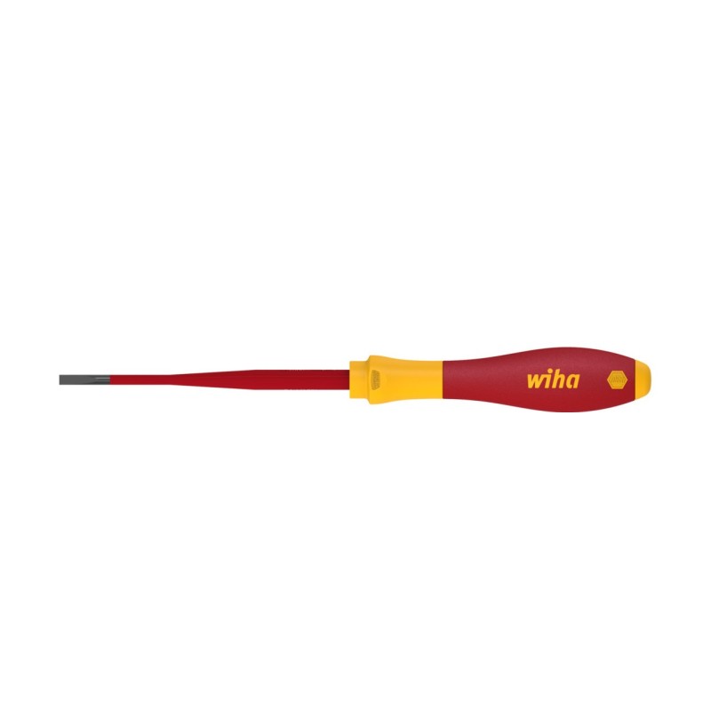Wkrętak płaski 4,5mm 125mm wąski SoftFinish electric slimFix Wiha 35501