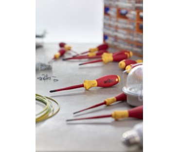 Wkrętak SL/PZ1 100mm wąski SoftFinish electric slimFix Wiha 36329