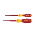 Zestaw wkrętaków płaski 3,5mm + SL/PZ2 100mm SoftFinish electric slimFix Wiha 36333