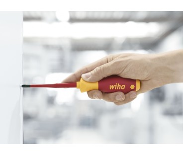 Zestaw wkrętaków płaski 3,5mm + SL/PZ2 100mm SoftFinish electric slimFix Wiha 36333