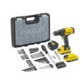 Wiertarko-wkrętarka 18V 2x2.0Ah w zestawie z akcesoriami STANLEY FATMAX SFMCD700D2A