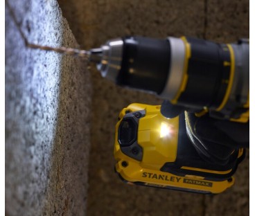 Wiertarko-wkrętarka z udarem 18V 2x2.0Ah z silnikiem bezszczotkowym STANLEY FATMAX V20 SFMCD721D2K
