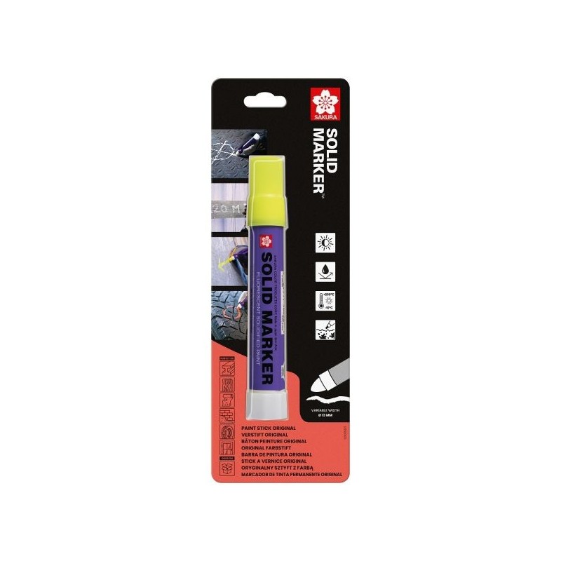 Marker Solid neonowy żółty Sakura SKBLXSC1B Marker Solid neonowy żółty Sakura SKBLXSC1B