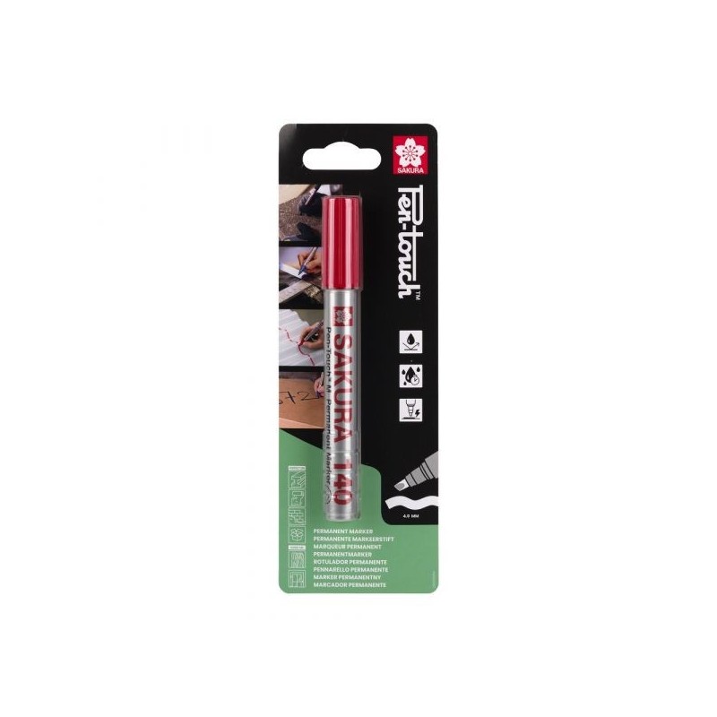 Marker Pen-Touch 140 czerwony szeroki Sakura SKBL140SAK1B