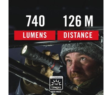 Wodoodporna latarka akumulatorowa 740 lumenów COAST PS500R