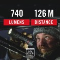 Wodoodporna latarka akumulatorowa 740 lumenów COAST PS500R